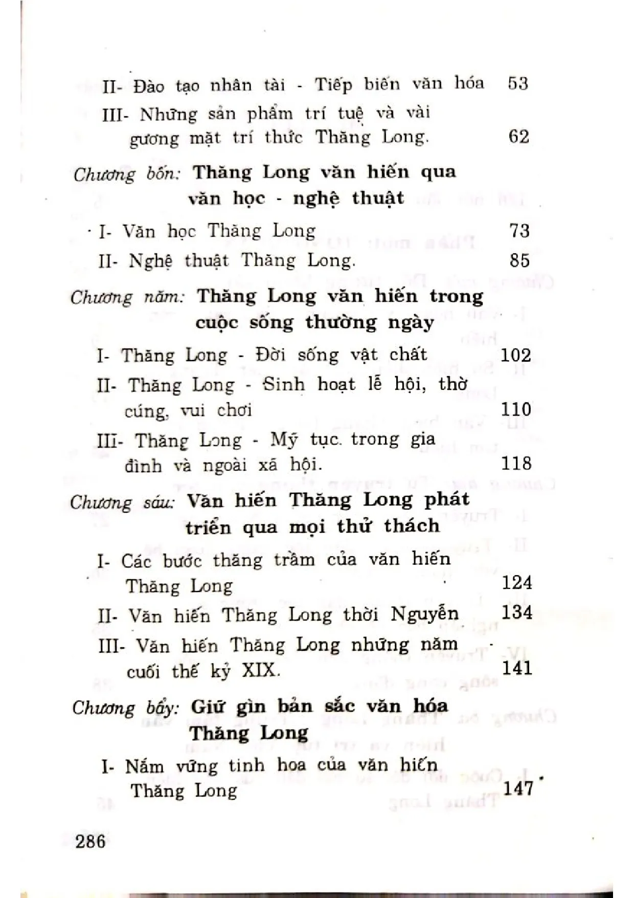 Mục lục chi tiết trang 1 sách Văn hiến Thăng Long Tập 2