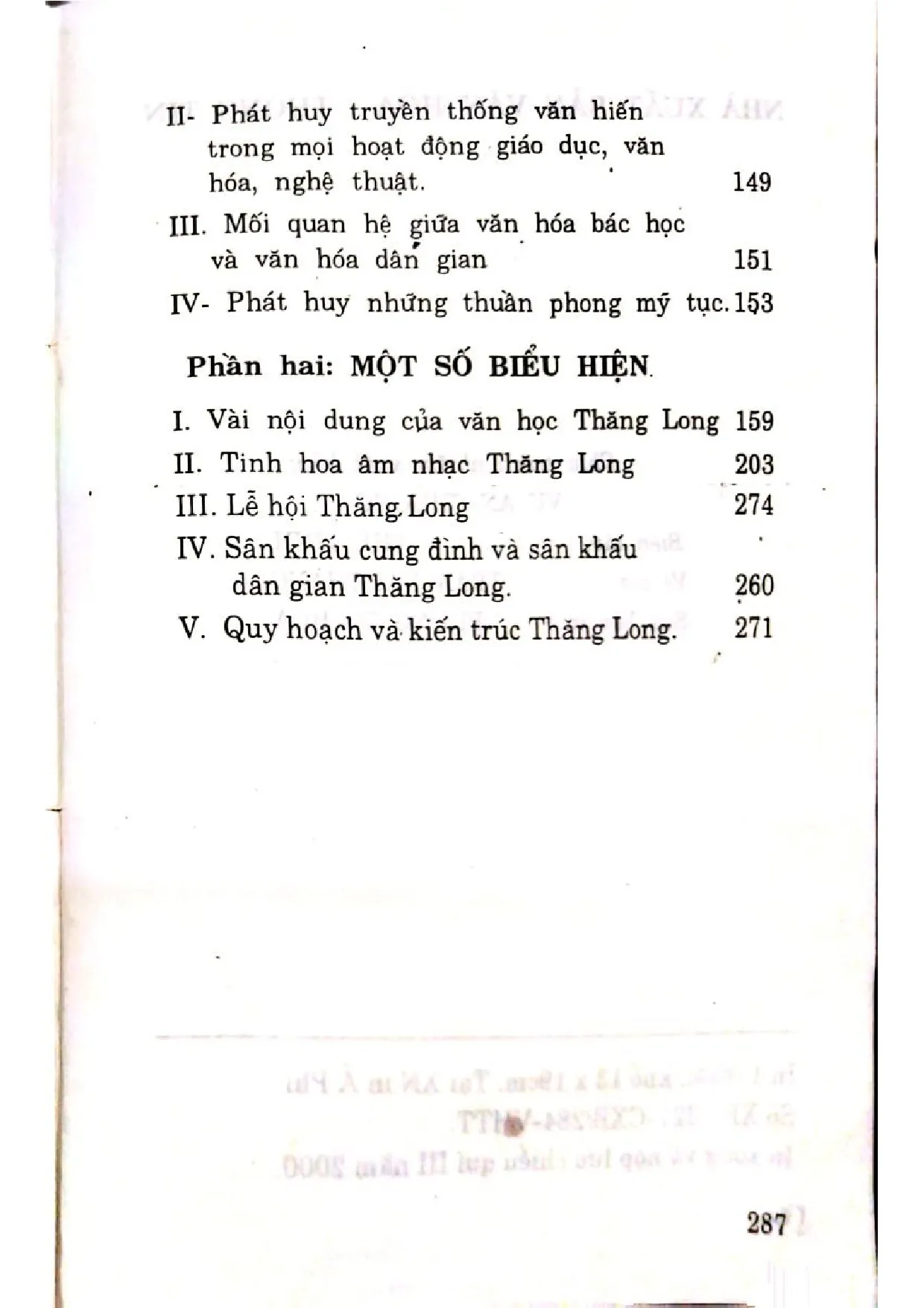 Mục lục chi tiết trang 2 sách Văn hiến Thăng Long Tập 2