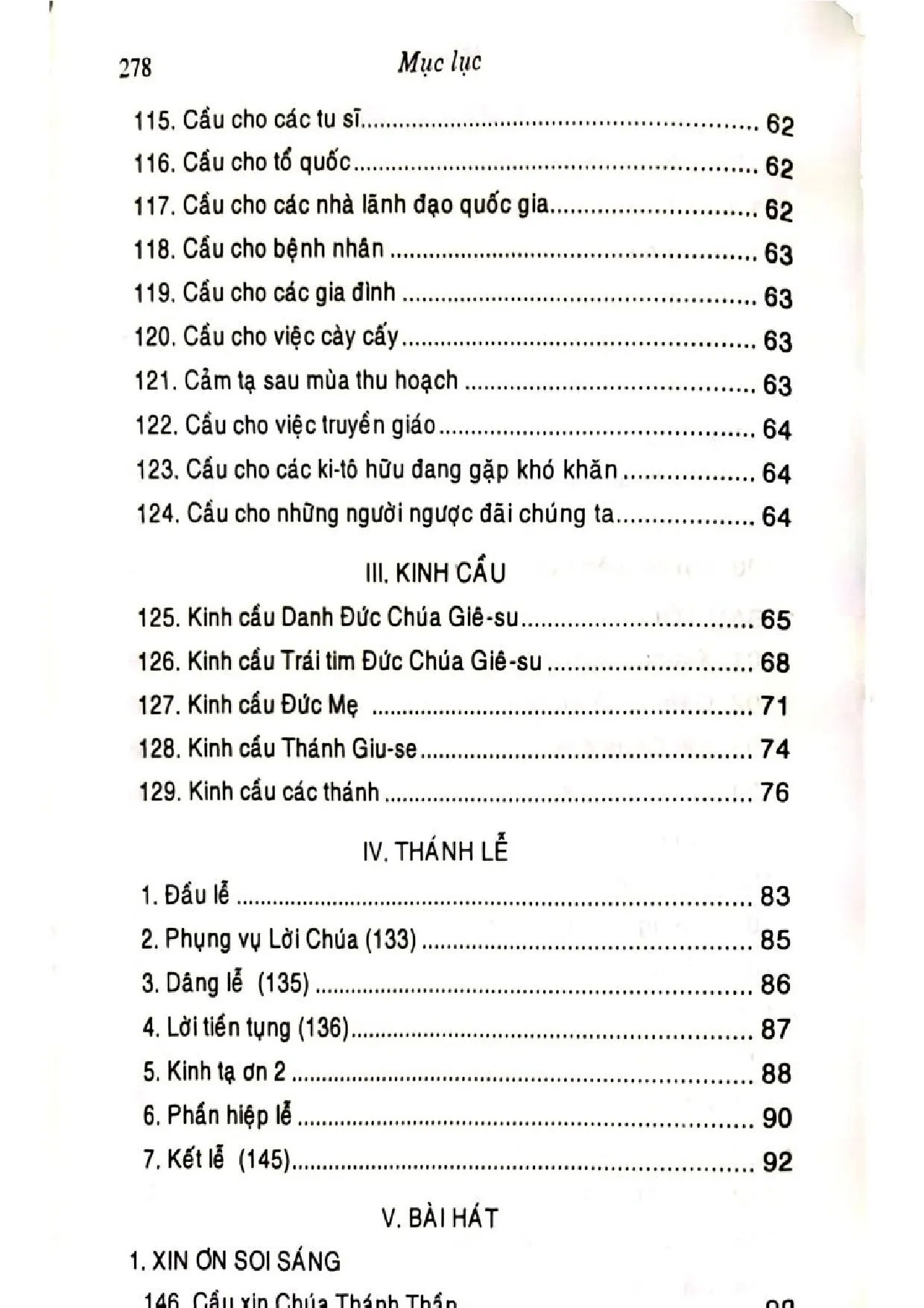 Nội dung mục lục và hình ảnh sách Kinh nguyện gia đình - Trang 5
