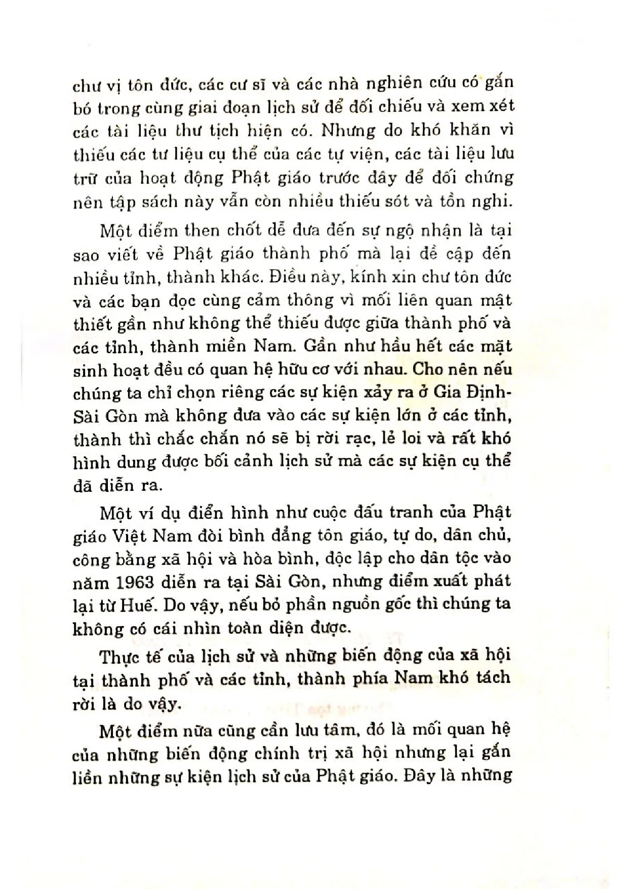 Nội dung trang phụ bản giới thiệu sách Biên niên sử Phật giáo Gia Định - Sài Gòn TP Hồ Chí Minh