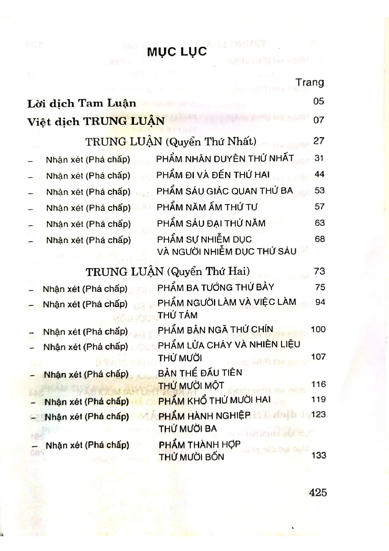 Trang bìa chính thức sách Tam luận toàn tập