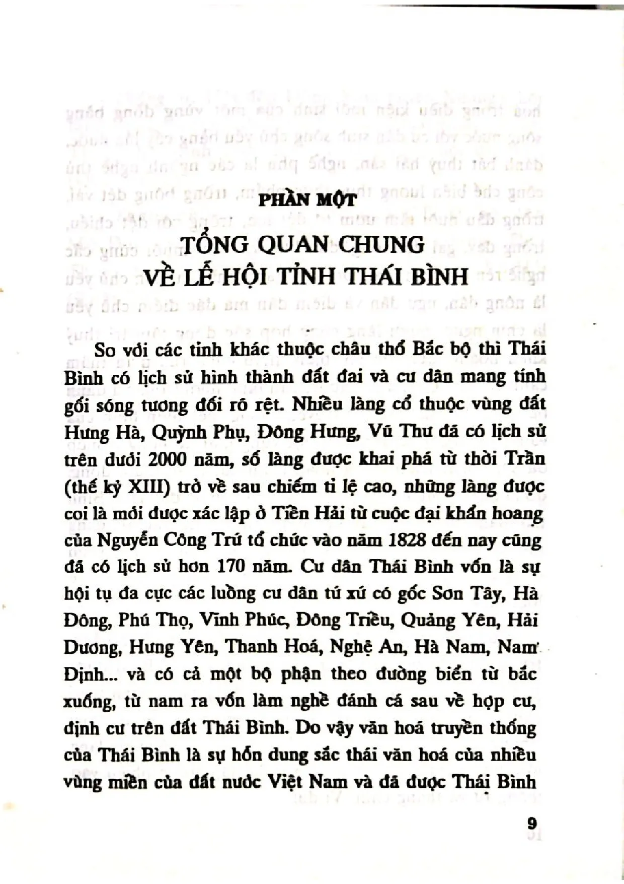 Mục lục chi tiết trang 3 sách Lễ hội truyền thống ở Thái Bình