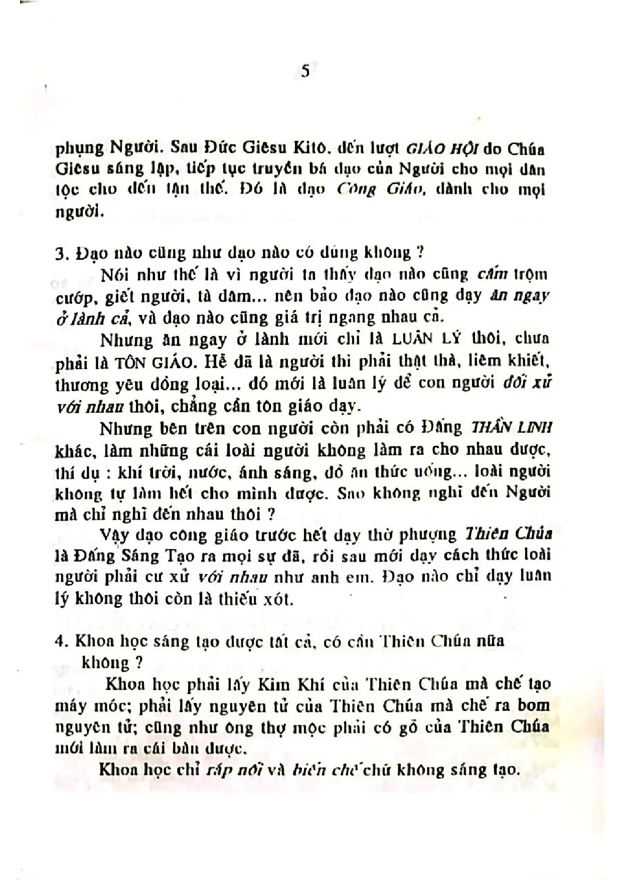 Mục lục chi tiết trang 3 sách Hiểu để tin
