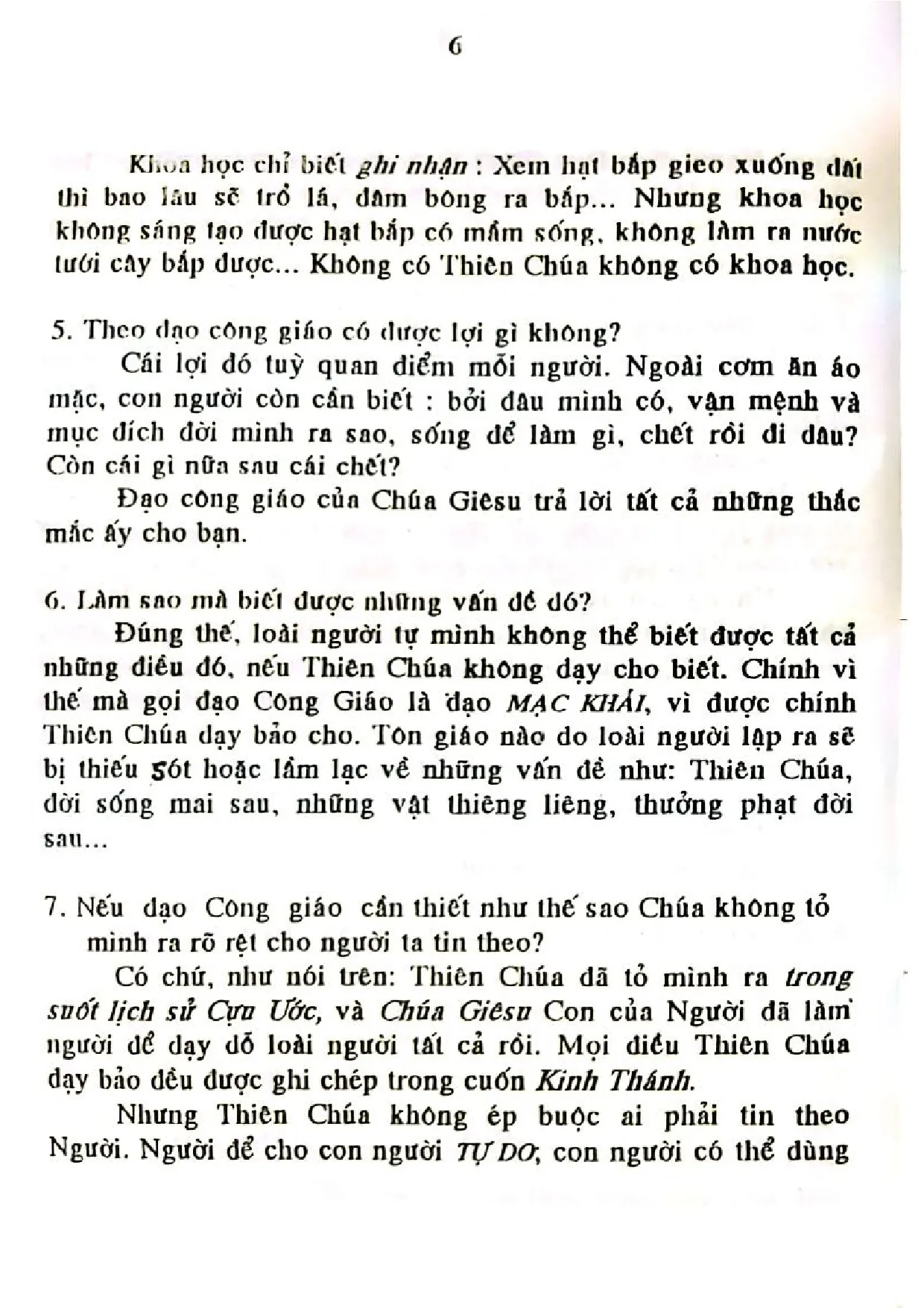 Nội dung trang phụ bản giới thiệu sách Hiểu để tin