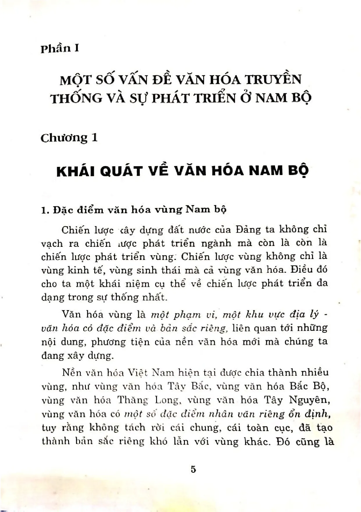 Mục lục chi tiết trang 3 sách Văn hóa Nam bộ vấn đề và phát triển