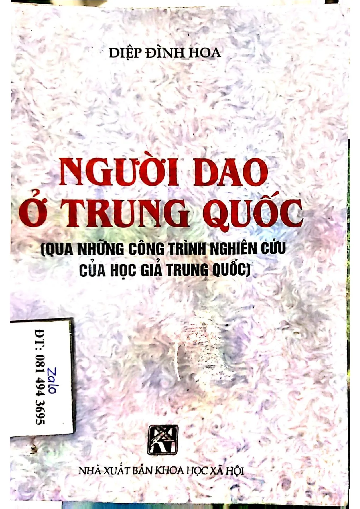 Ảnh bìa của Người Dao ở Trung Quốc qua những công trình nghiên cứu ở Trung Quốc