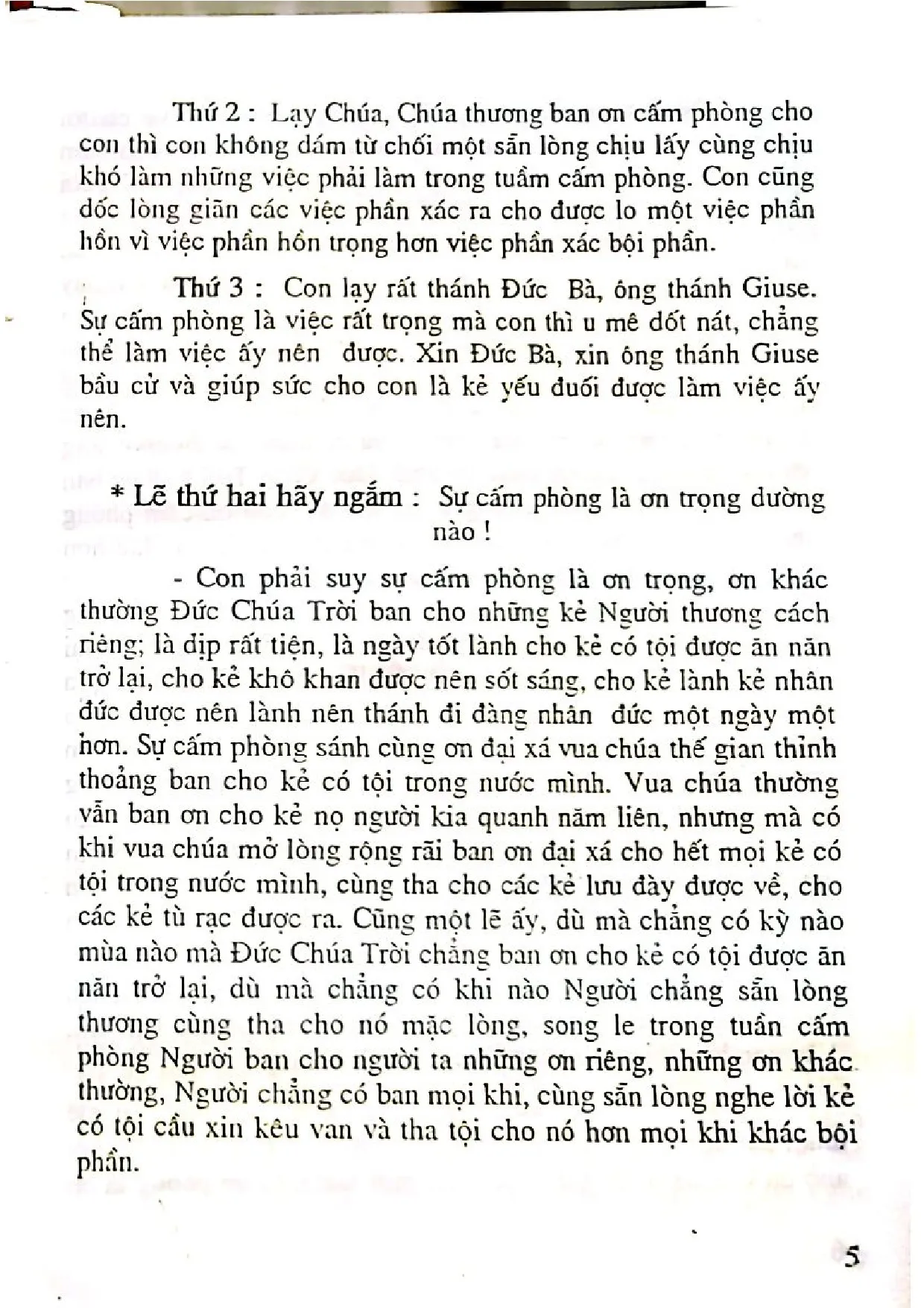 Mục lục chi tiết trang 3 sách Sách cấm phòng cho bổn đạo