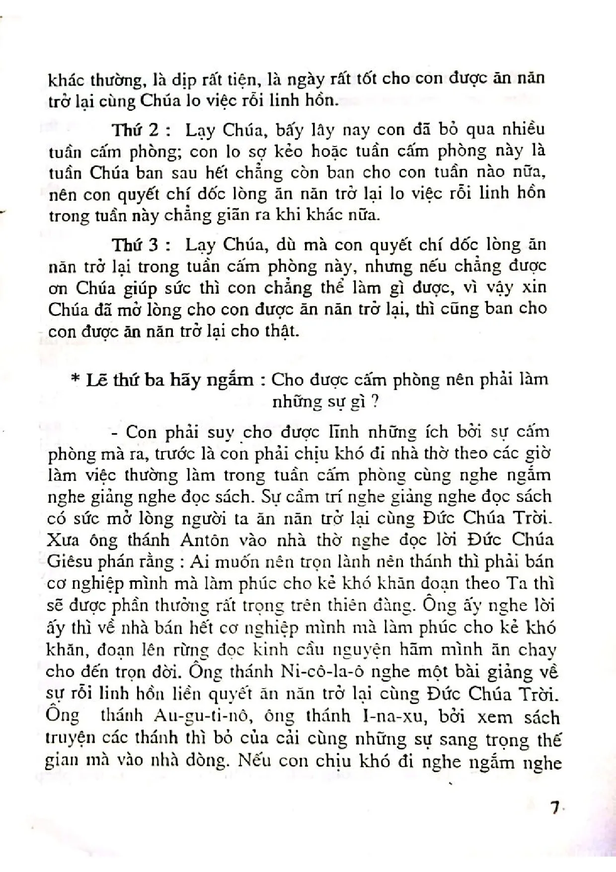 Nội dung mục lục và hình ảnh sách Sách cấm phòng cho bổn đạo - Trang 5