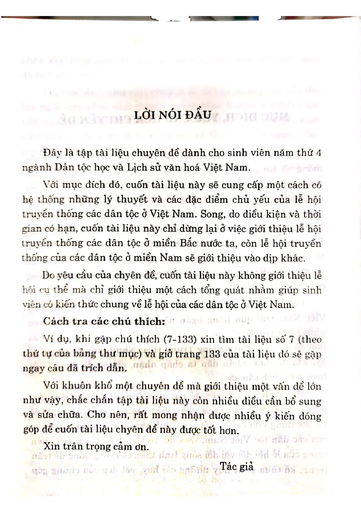 Mục lục chi tiết trang 3 sách Lễ hội truyền thống của các dân tộc Việt Nam khu vực phía bắc