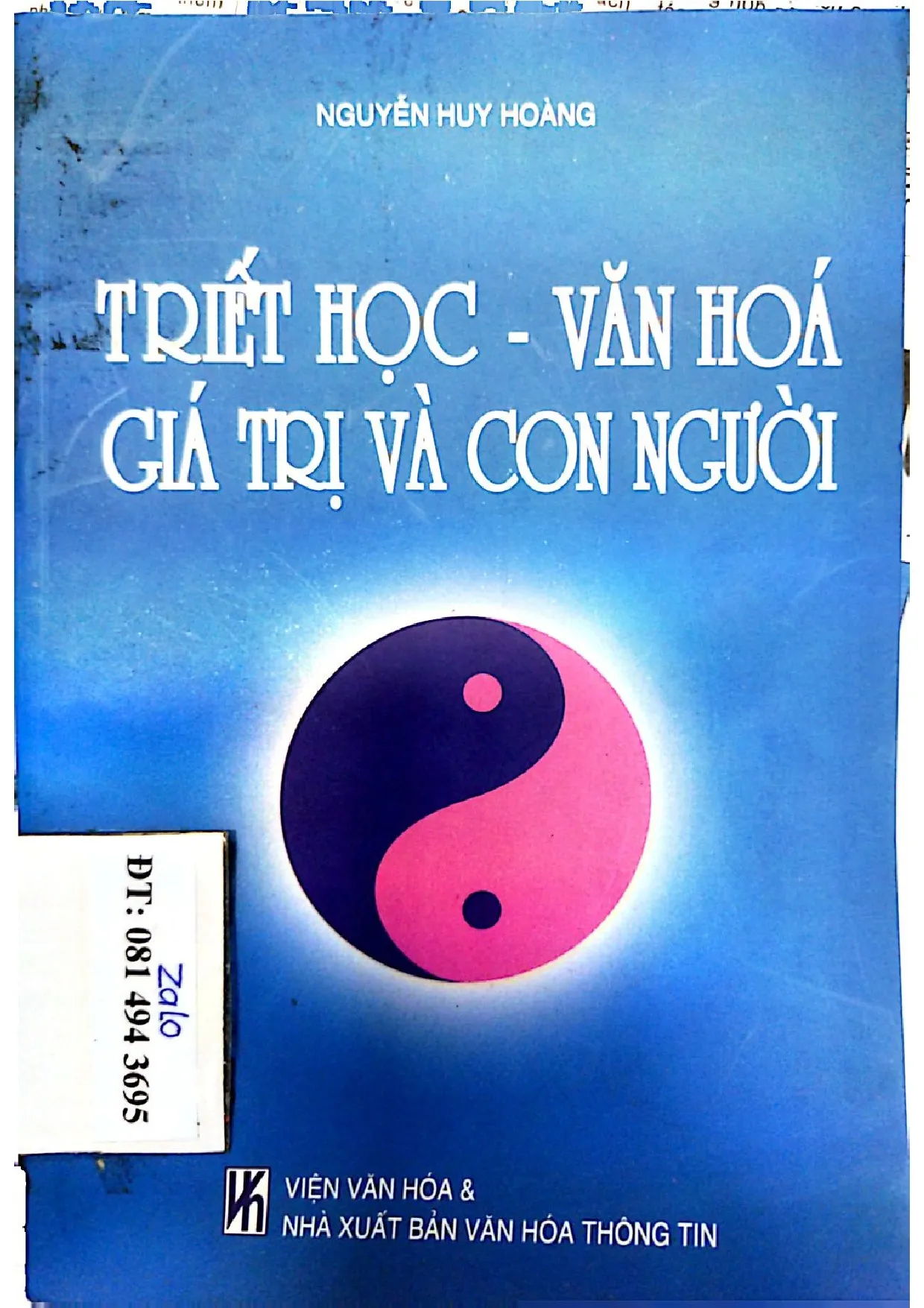 Ảnh bìa của Triết học - văn hóa giá trị và con người