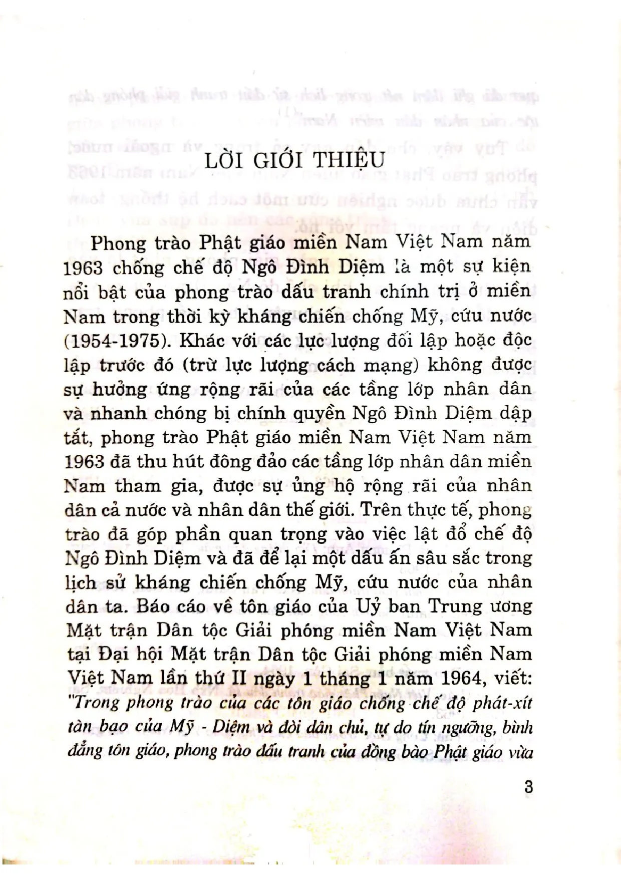 Mục lục chi tiết trang 2 sách Phong trào Phật giáo Miền nam Việt Nam năm 1963