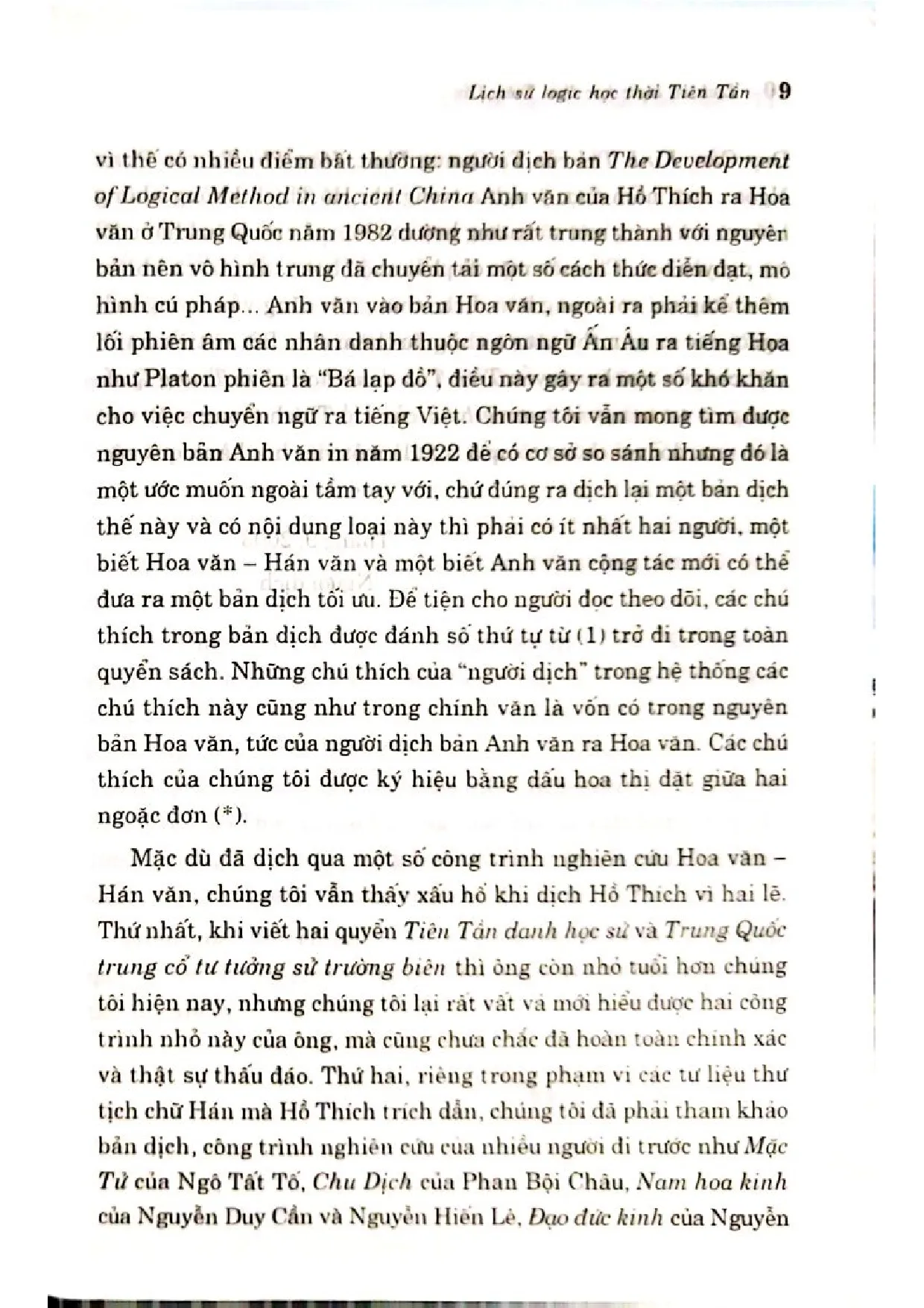 Nội dung mục lục và hình ảnh sách Lịch sử logic học thời Tiên tần - Trang 6