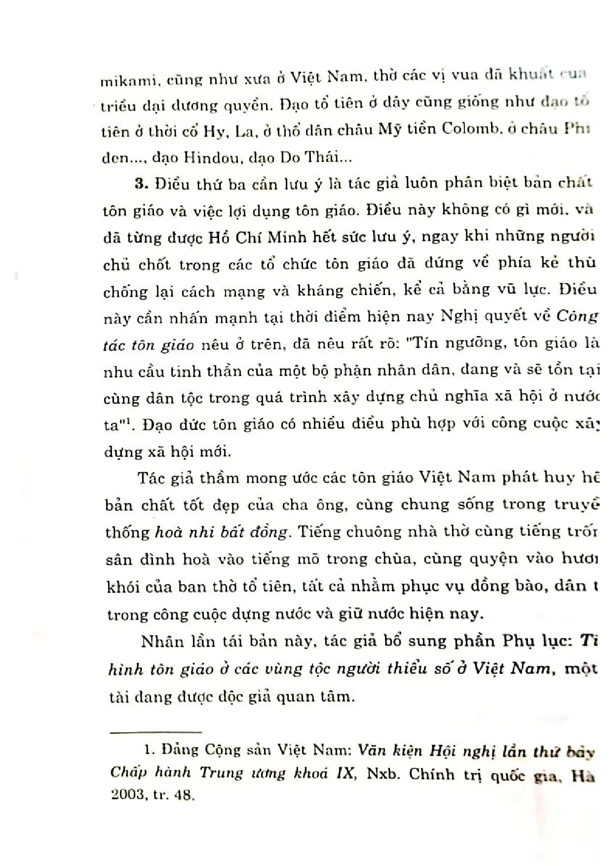 Nội dung mục lục và hình ảnh sách Lý luận về tôn giáo và tình hình tôn giáo ở Việt Nam - Trang 6