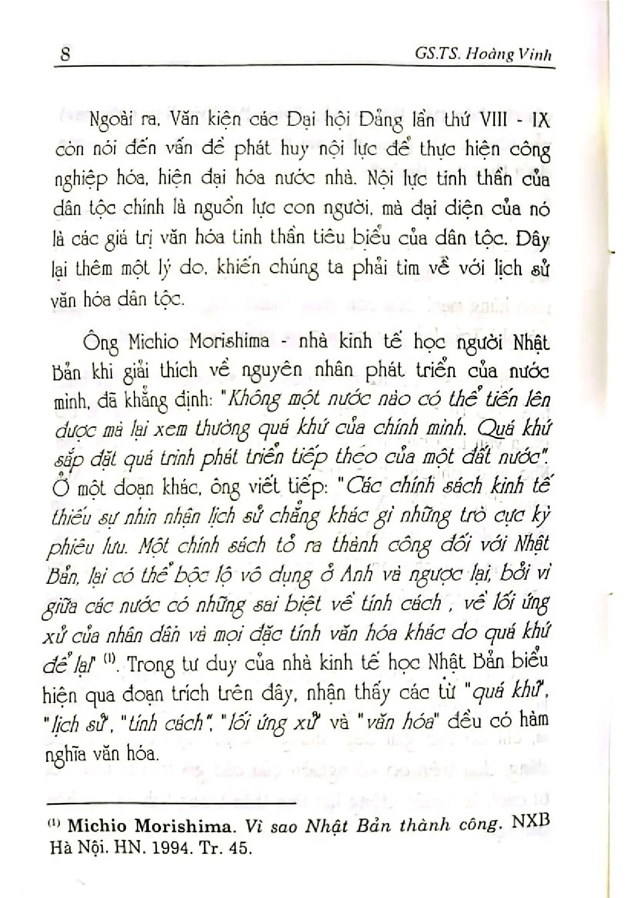 Nội dung trang phụ bản giới thiệu sách Những vấn đề về văn hóa lịch sử truyền thống dân tộc Việt Nam