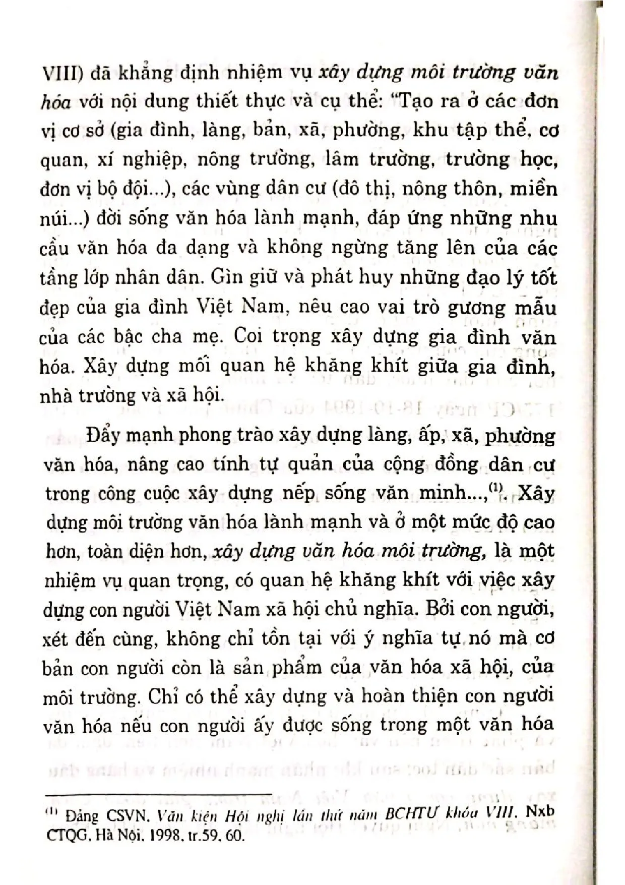 Nội dung mục lục và hình ảnh sách Môi trường văn hóa trong việc xây dựng lối sống Việt Nam - Trang 6