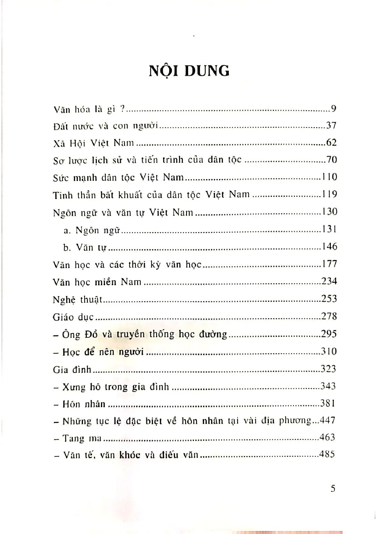 Trang bìa chính thức sách Văn hóa Việt Nam những nét đại cương