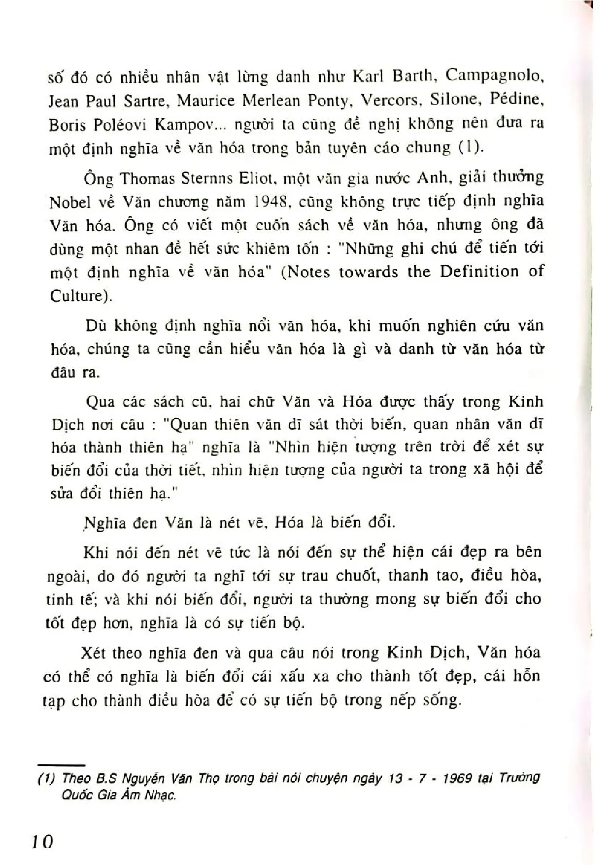 Nội dung trang phụ bản giới thiệu sách Văn hóa Việt Nam những nét đại cương