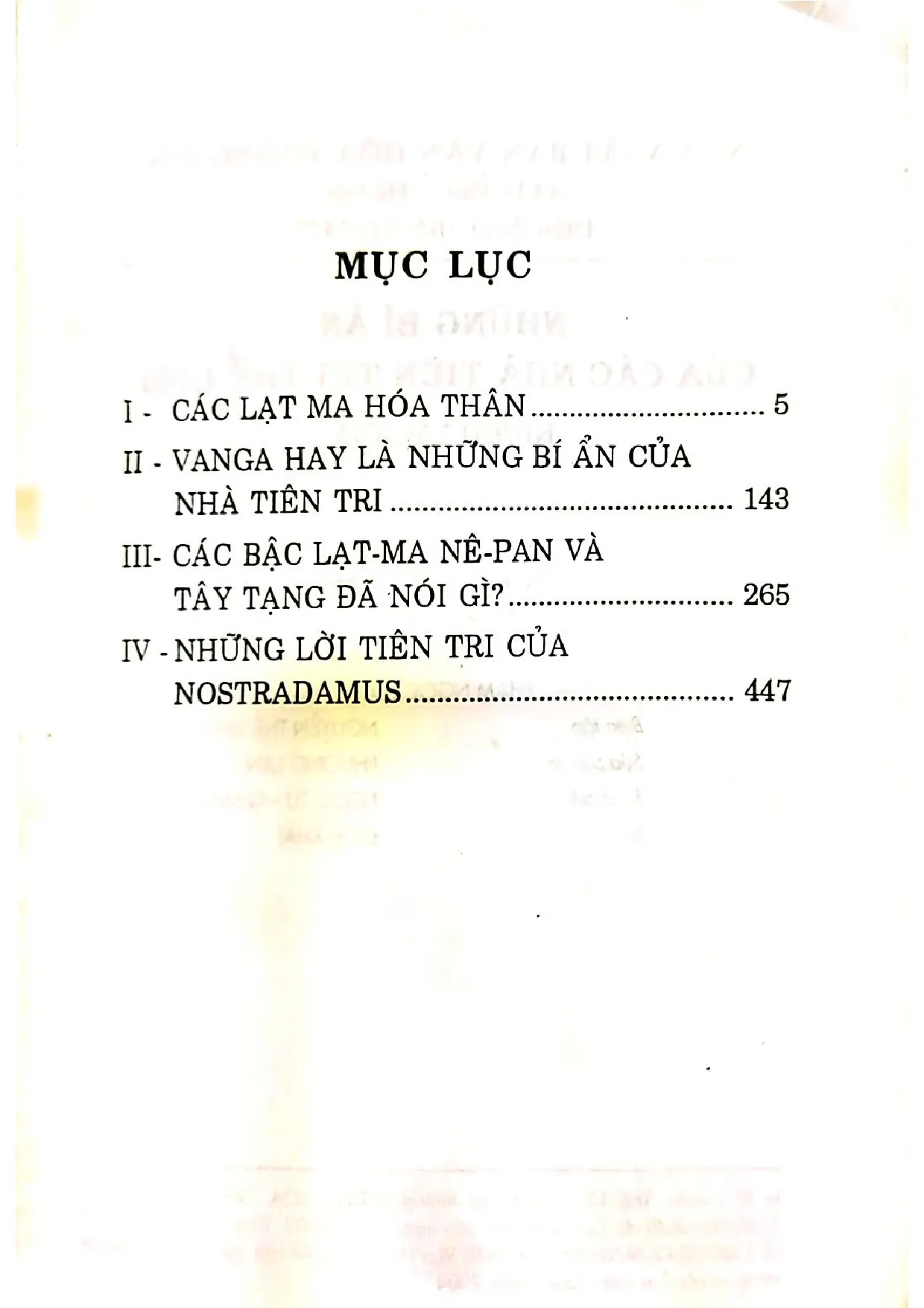 Trang bìa chính thức sách Những bí ẩn của các nhà tiên tri thế giới