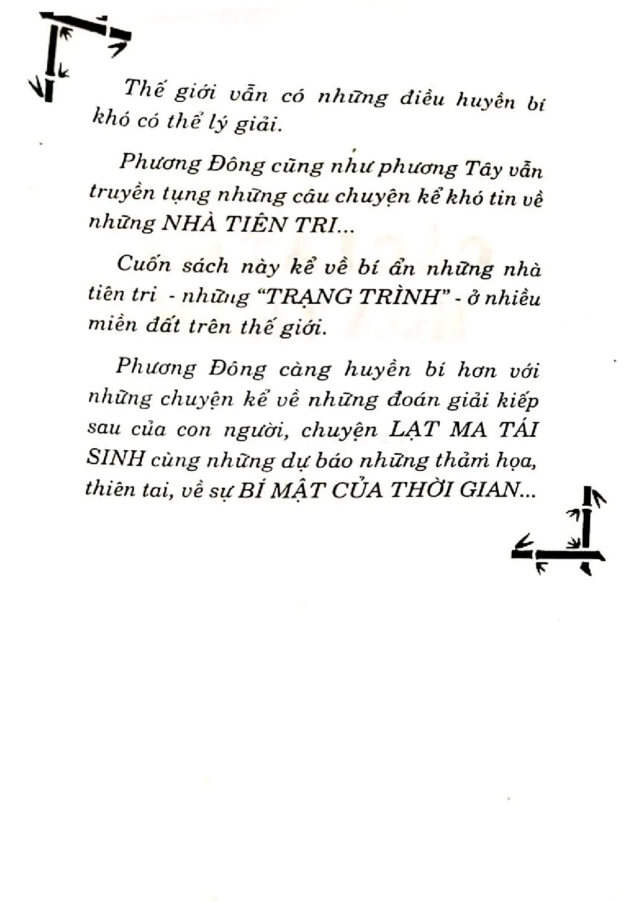 Mục lục chi tiết trang 1 sách Những bí ẩn của các nhà tiên tri thế giới