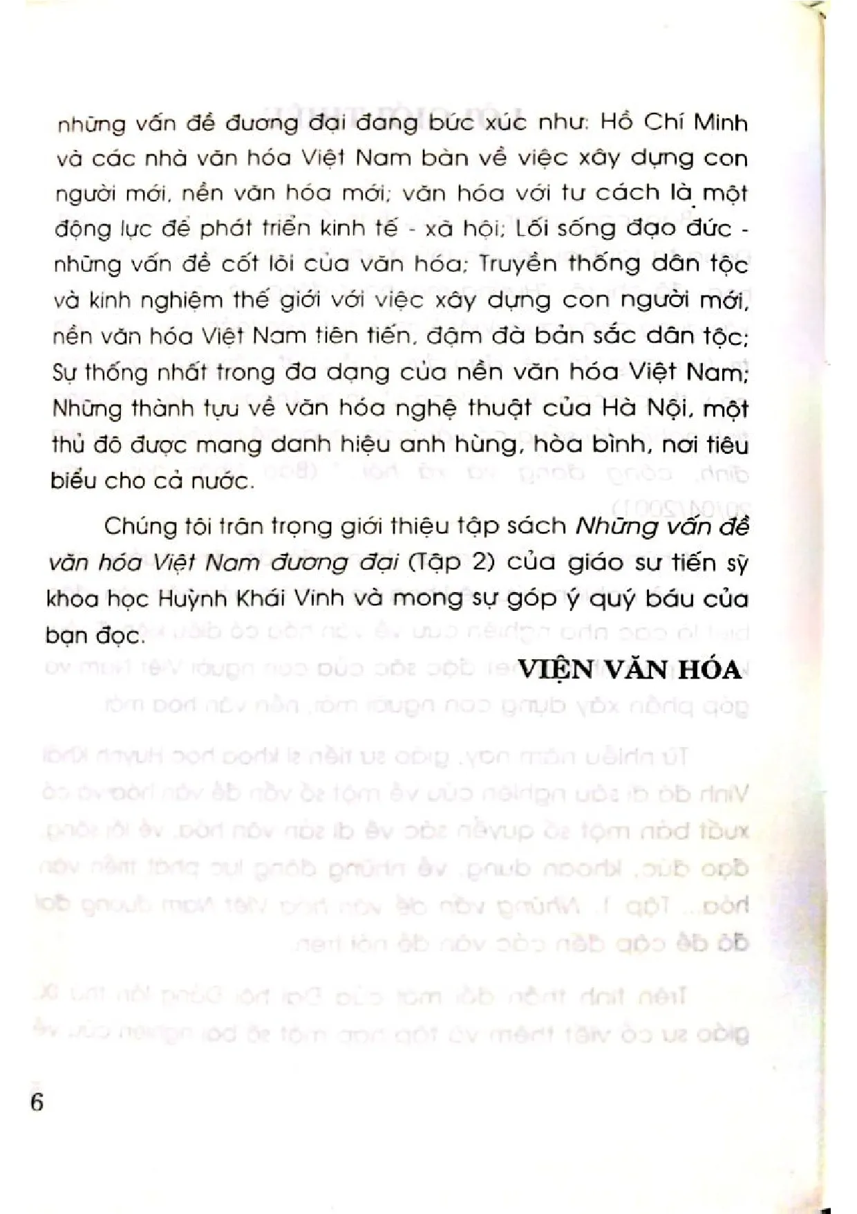 Nội dung trang phụ bản giới thiệu sách Những vấn đề Việt Nam đương đại tập 2