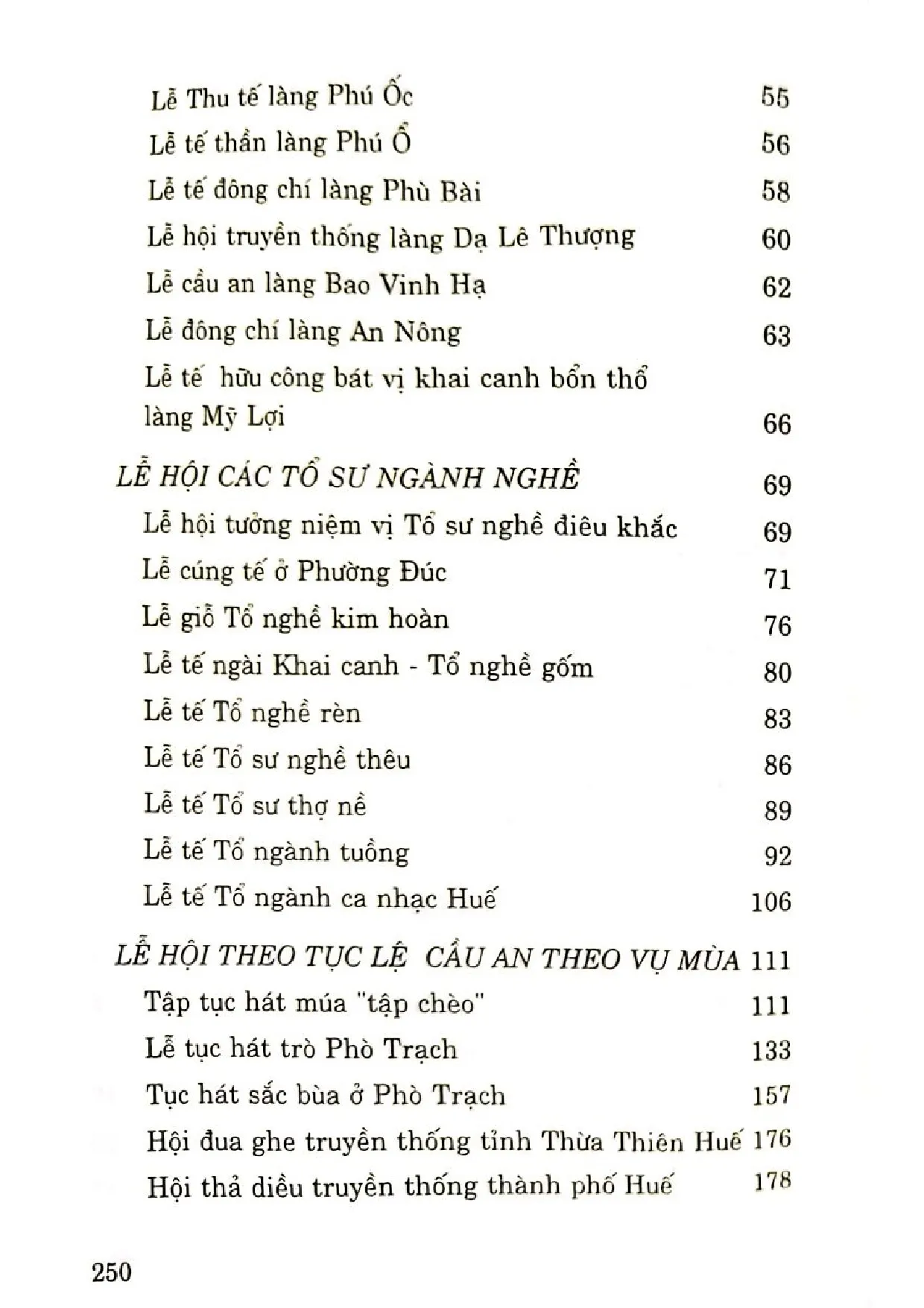 Mục lục chi tiết trang 1 sách Huế lễ hội dân gian