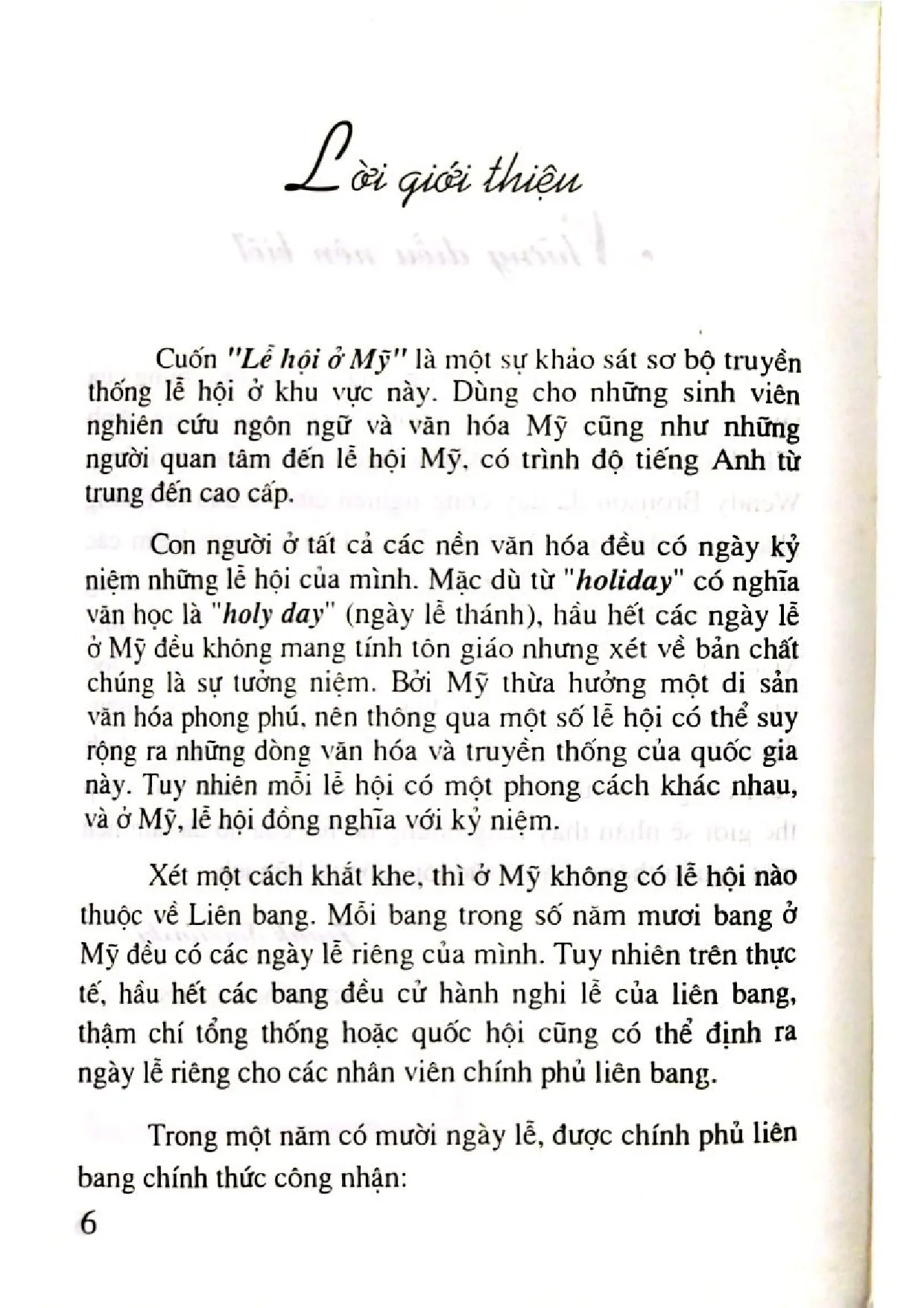Mục lục chi tiết trang 3 sách Lễ hội ở Mỹ song ngữ anh việt