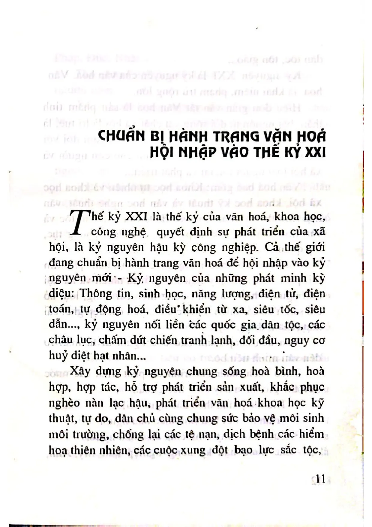 Nội dung mục lục và hình ảnh sách Hành trang văn hóa - Trang 7