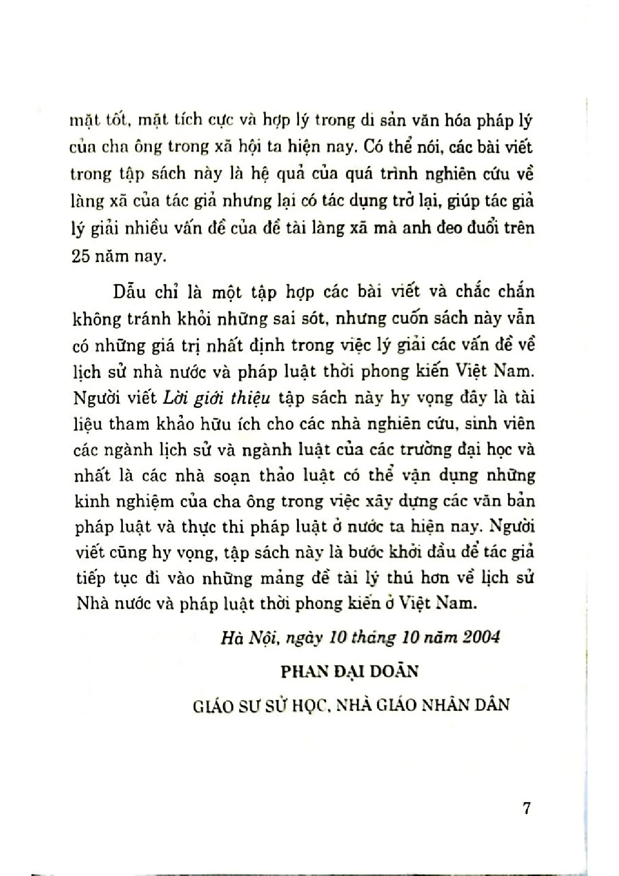 Nội dung trang phụ bản giới thiệu sách Nhà nước và pháp luật thời phong kiến Việt Nam những suy ngẫm