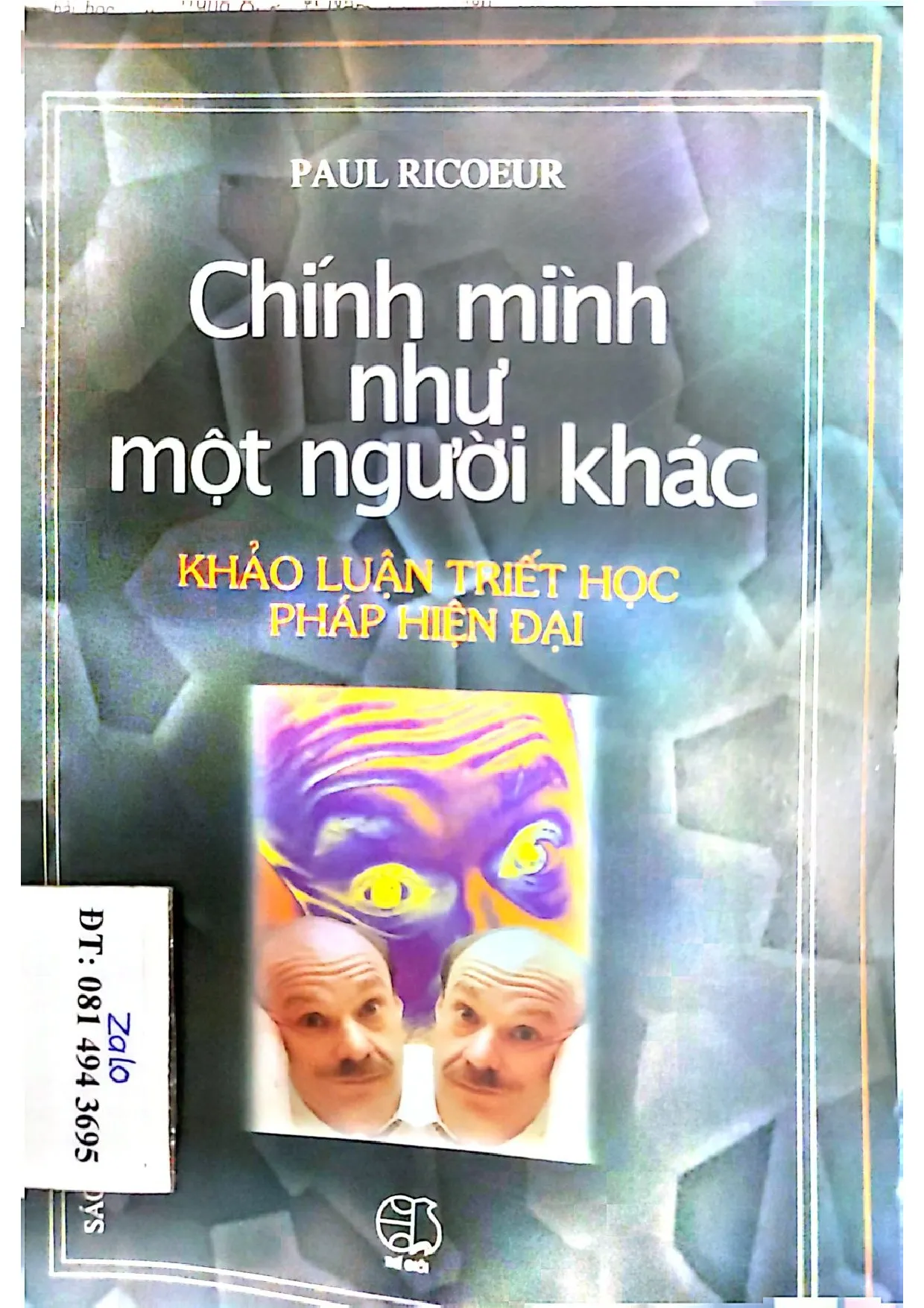 Ảnh bìa của Chính mình như một người khác khảo luận triết học Pháp hiện đại