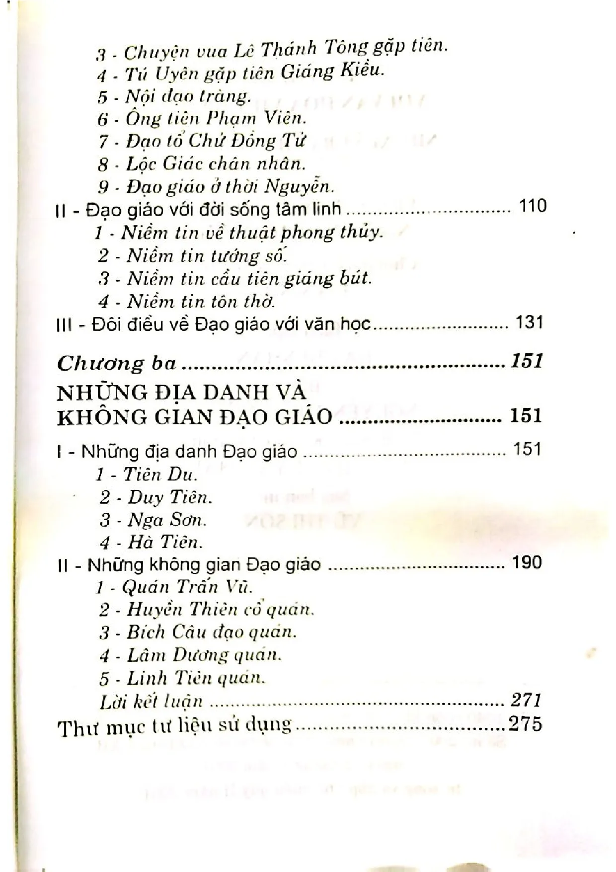 Mục lục chi tiết trang 1 sách Đạo giáo với văn hóa Việt Nam