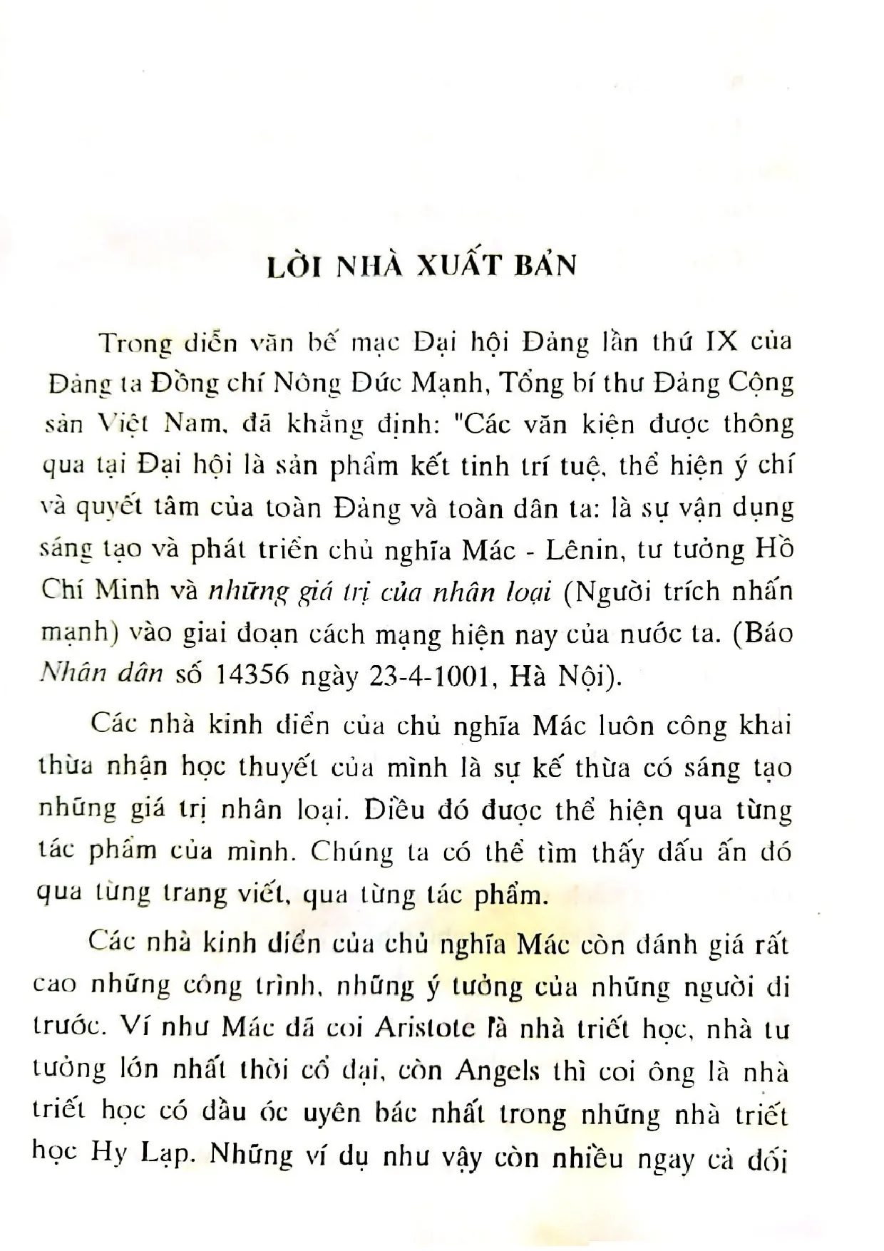 Mục lục chi tiết trang 3 sách Những chủ đề cơ bản của triết học phương tây