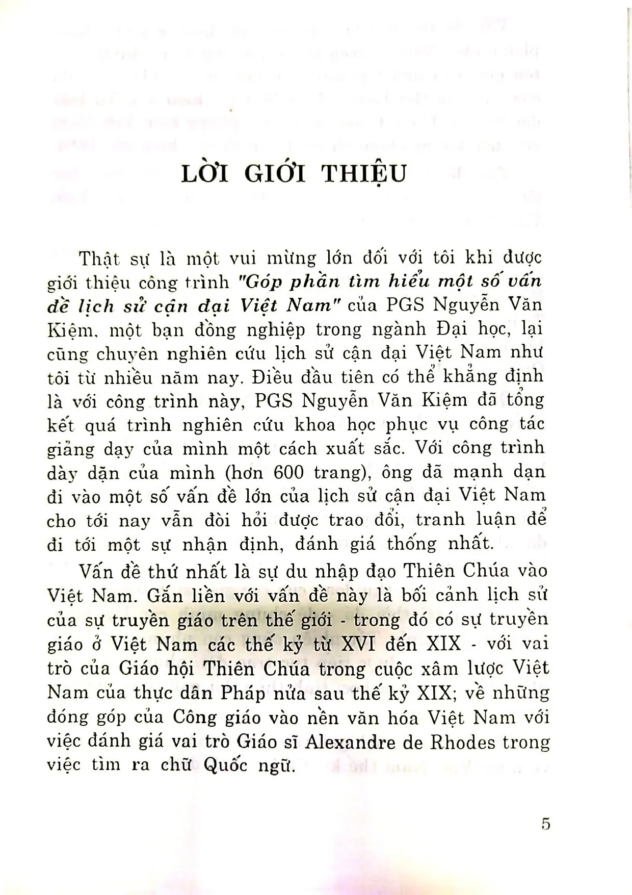 Mục lục chi tiết trang 3 sách Góp phần tìm hiểu một số vấn đề lịch sử cận đại Việt Nam