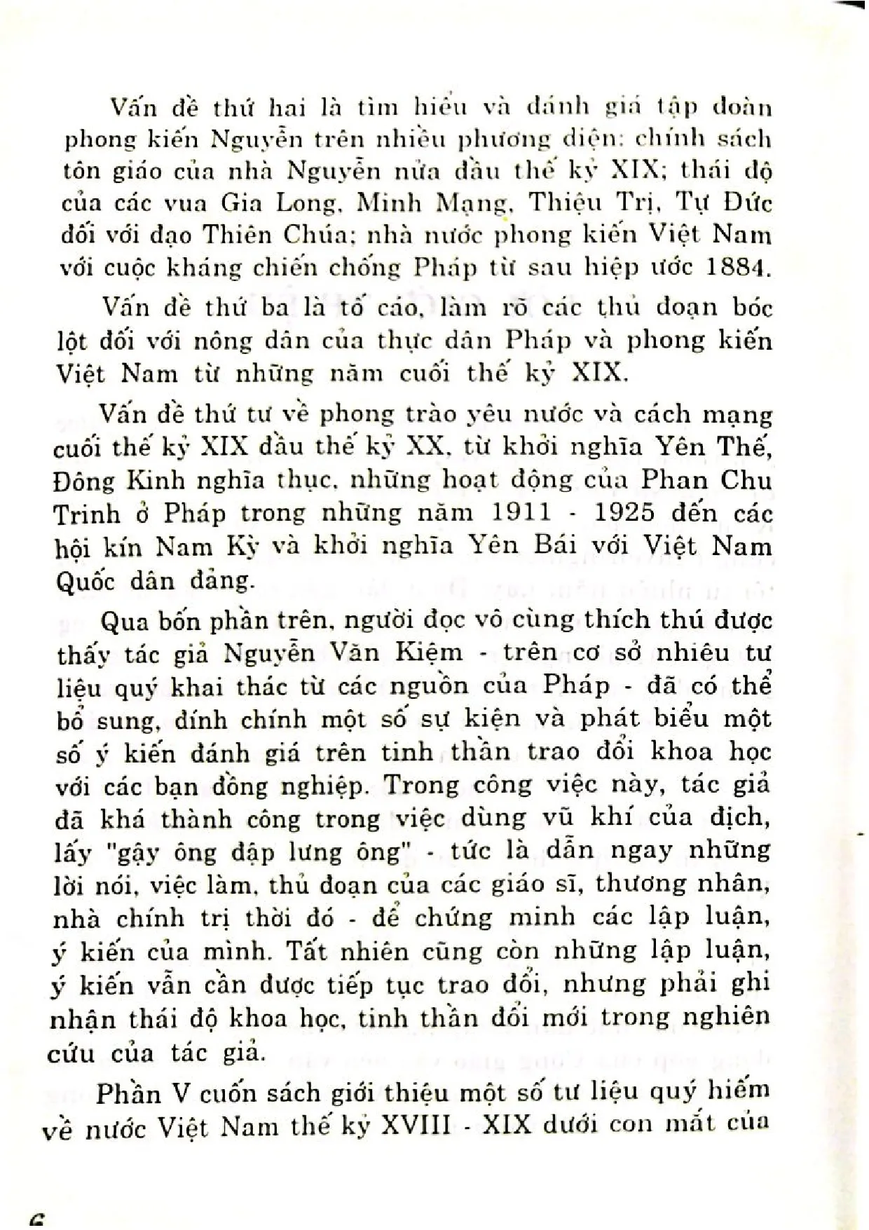 Nội dung trang phụ bản giới thiệu sách Góp phần tìm hiểu một số vấn đề lịch sử cận đại Việt Nam