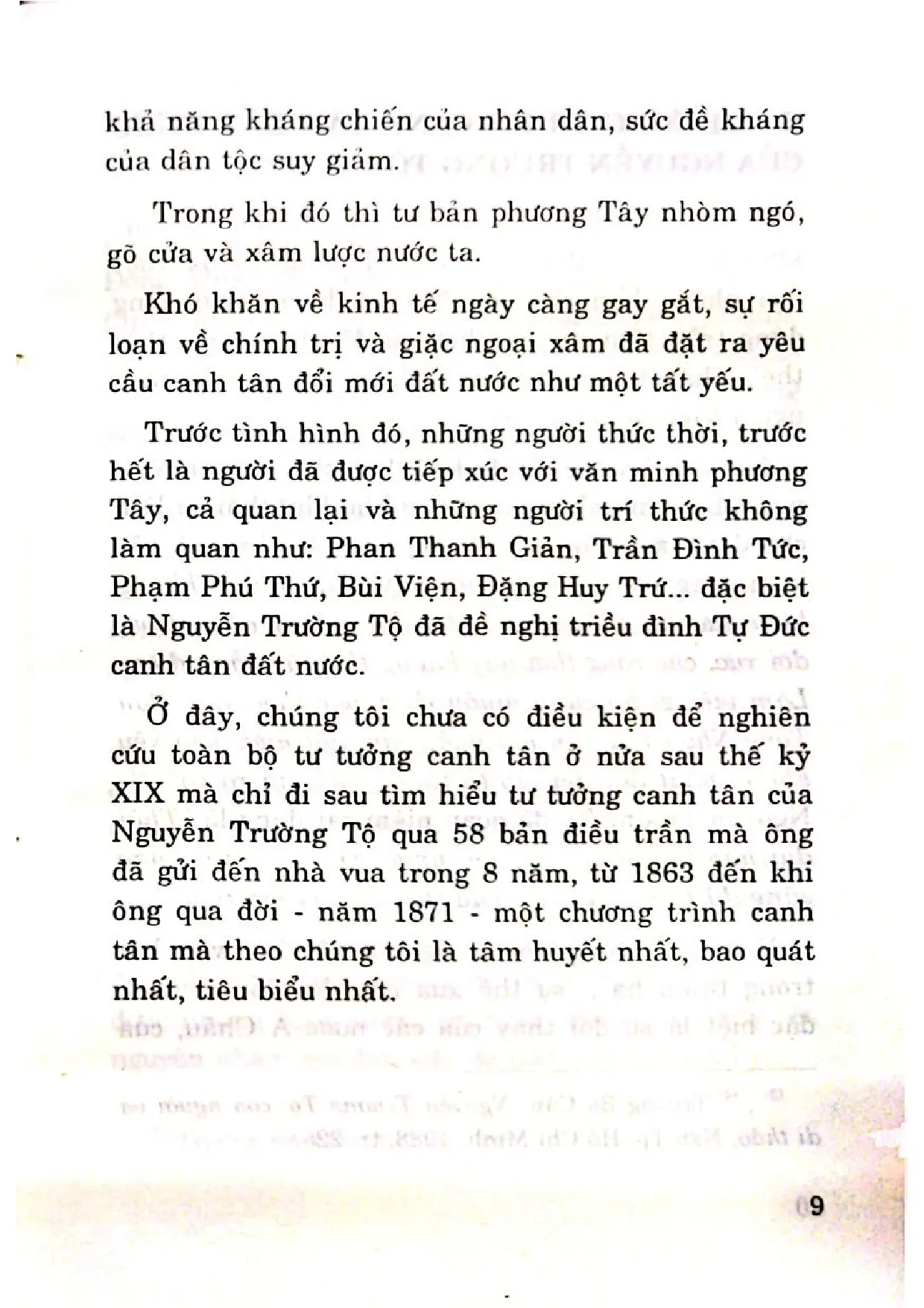 Nội dung mục lục và hình ảnh sách Tư tưởng canh tân đất nước dưới triều Nguyễn - Trang 5