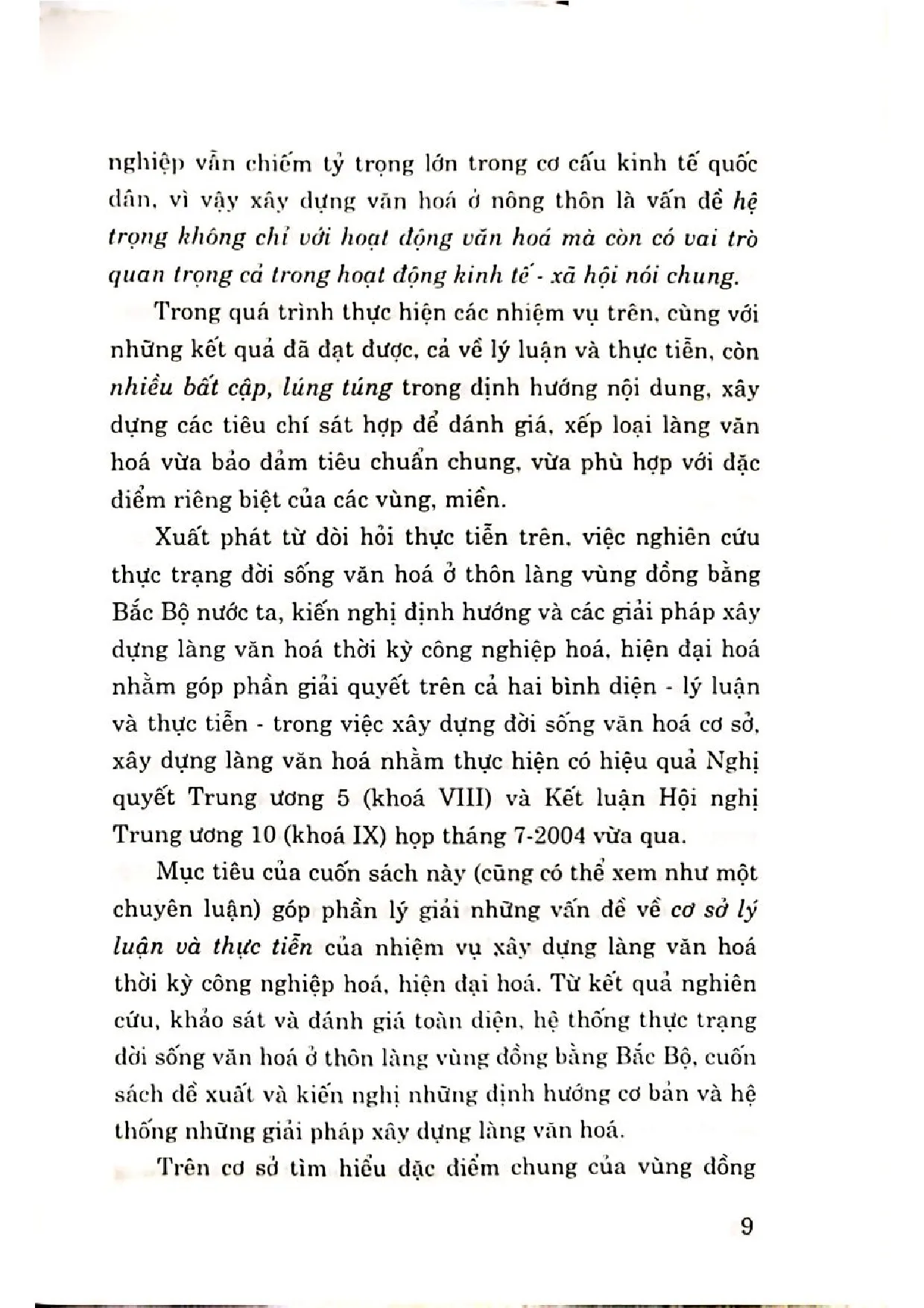 Nội dung mục lục và hình ảnh sách Xây dựng làng văn hóa Bắc bộ thời kỳ công nghiệp hóa hiện đại hóa - Trang 5