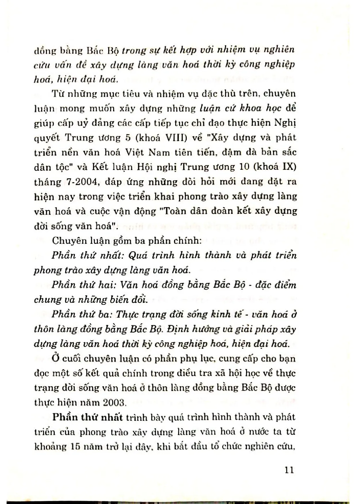 Nội dung mục lục và hình ảnh sách Xây dựng làng văn hóa Bắc bộ thời kỳ công nghiệp hóa hiện đại hóa - Trang 7