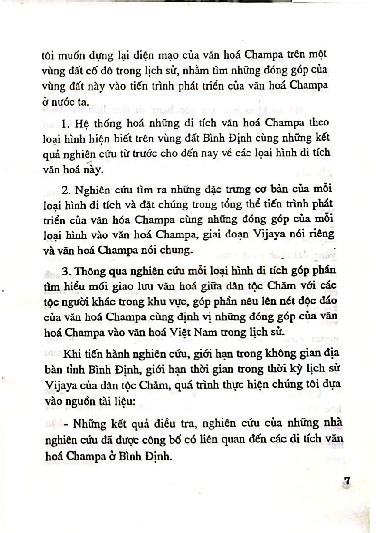 Mục lục chi tiết trang 3 sách Di tích văn hóa Champa ở Bình Định