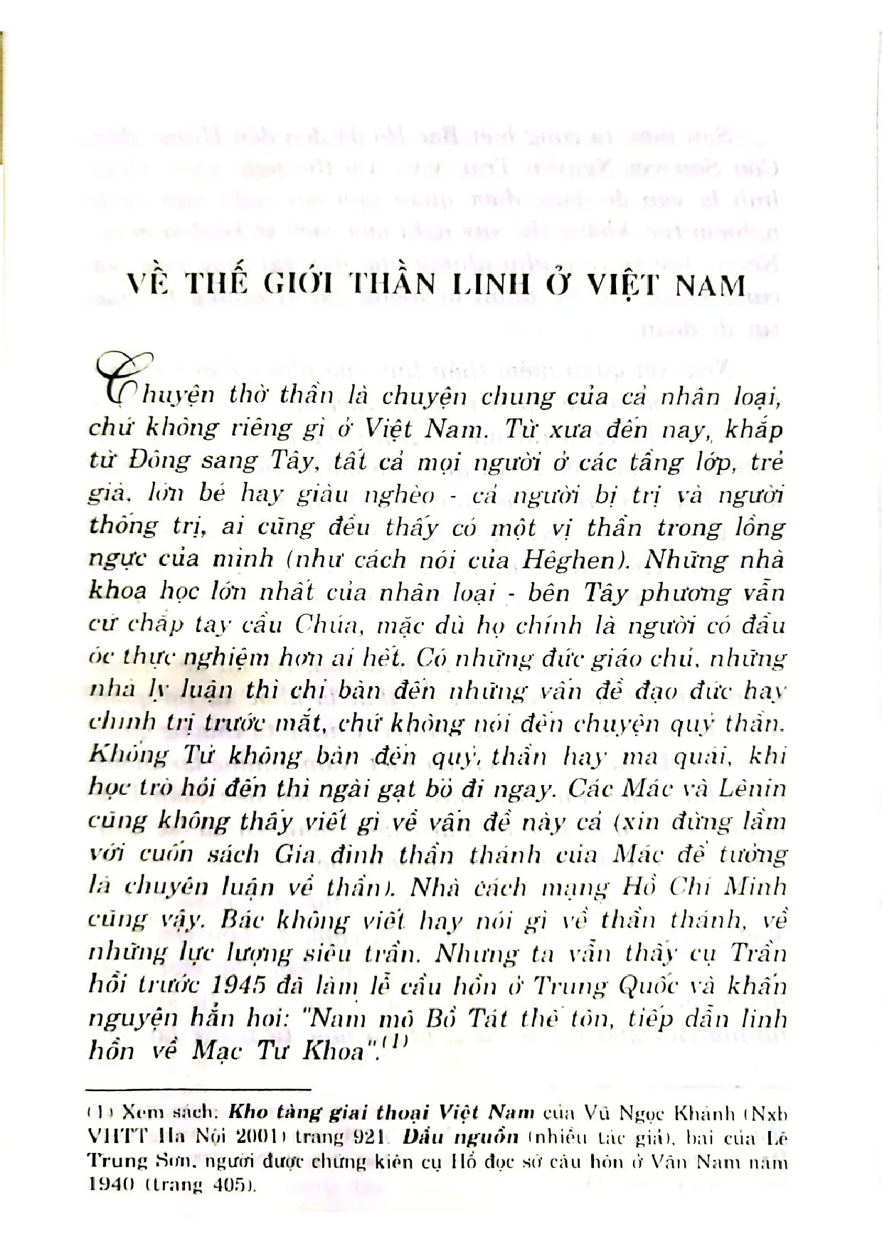 Trang bìa chính thức sách Linh thần Việt Nam