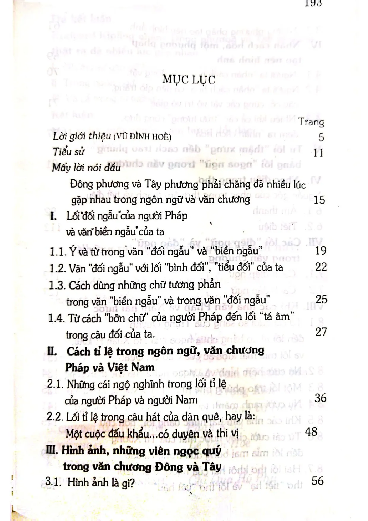 Trang bìa chính thức sách Những sự gặp gỡ của Đông phương Tây phương trong ngôn ngữ và văn chương