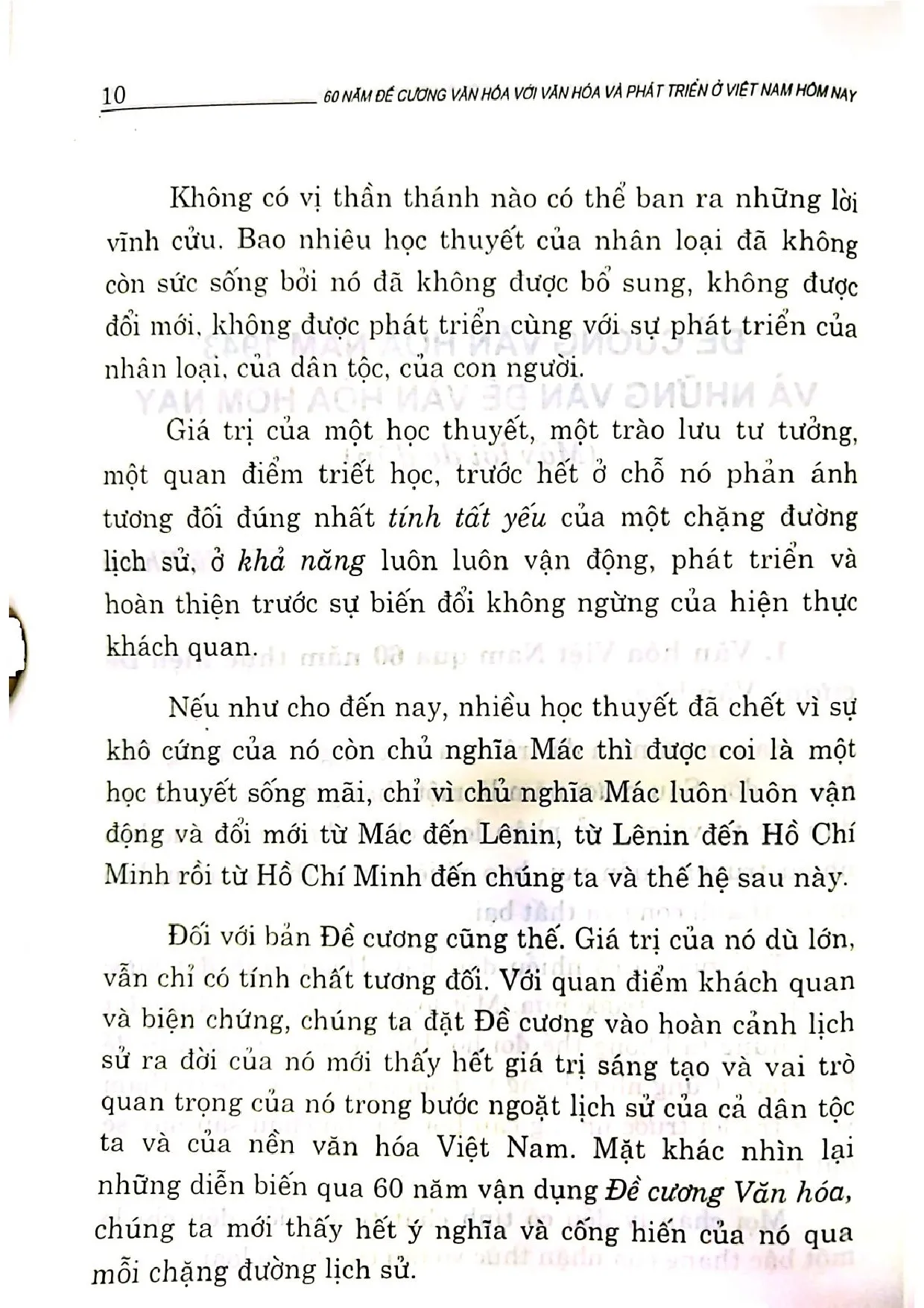 Nội dung mục lục và hình ảnh sách 60 năm đề cương văn hóa với văn hóa và phát triển ở Việt Nam hôm nay - Trang 6
