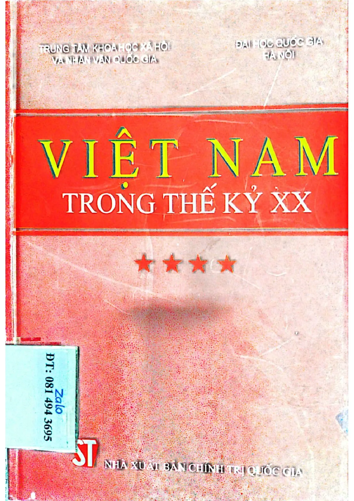 Ảnh bìa của Việt Nam trong thế kỷ XX tập 4