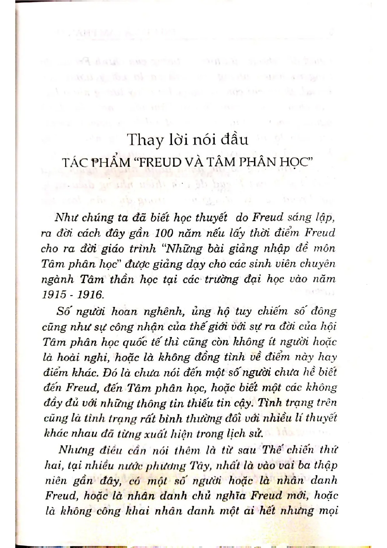 Mục lục chi tiết trang 1 sách S.Freud và tâm phân học