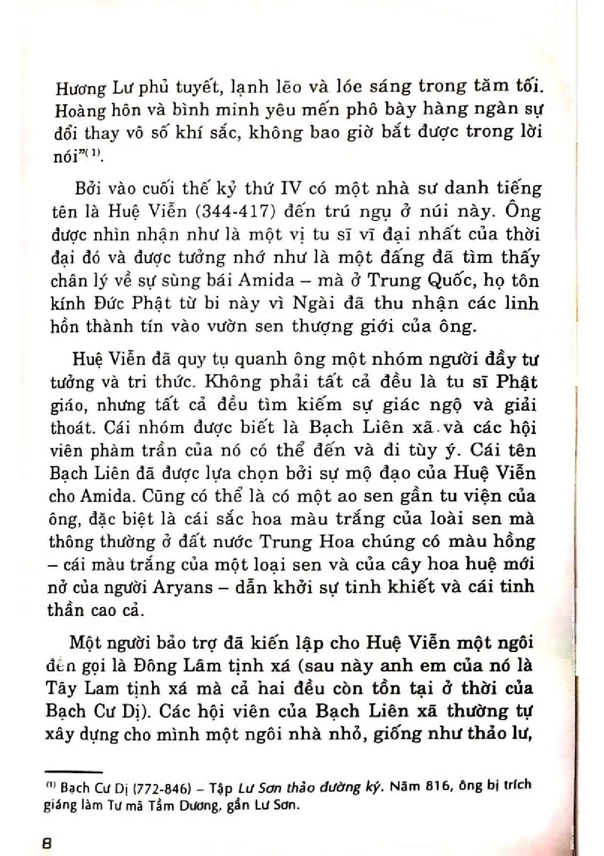 Nội dung trang phụ bản giới thiệu sách Thiền tông từ hội họa đến phong cảnh