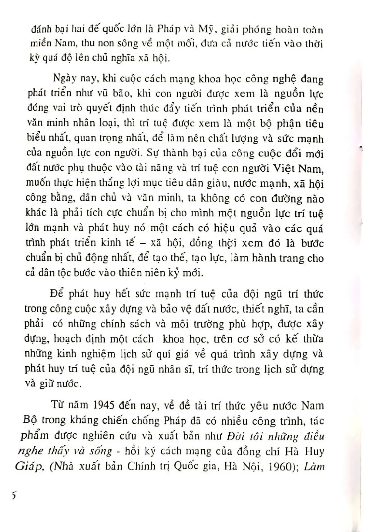 Nội dung mục lục và hình ảnh sách Trí thức Nam bộ trong kháng chiến chống pháp 1945 - 1954 - Trang 6