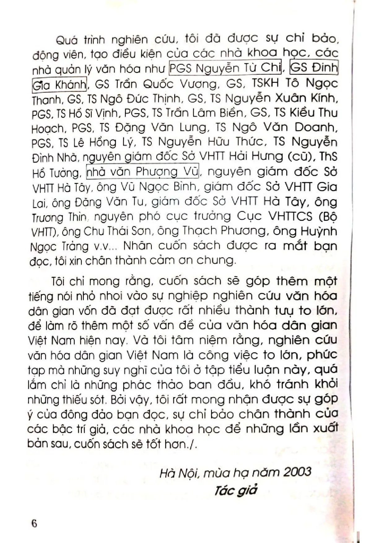 Nội dung trang phụ bản giới thiệu sách Văn hóa dân gian Việt Nam những phác thảo