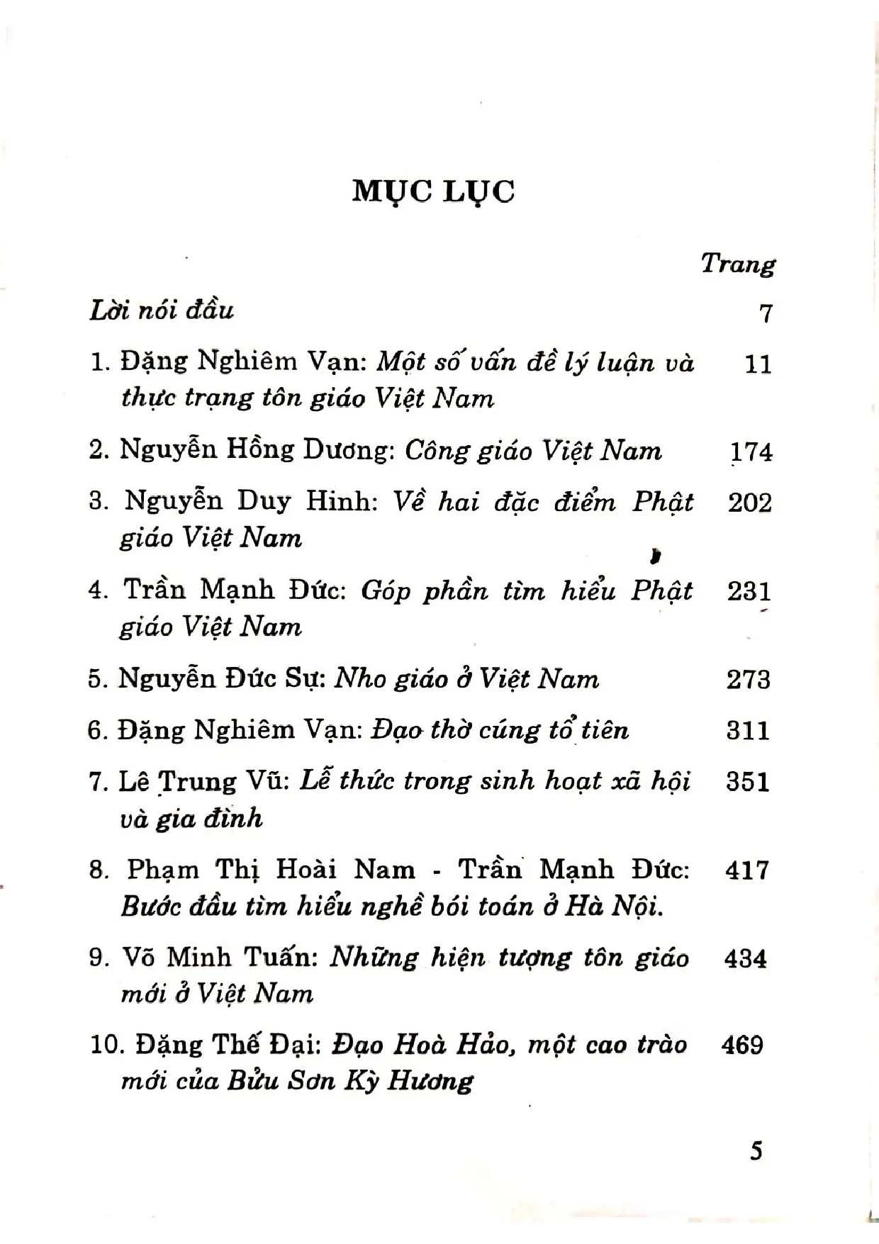 Trang bìa chính thức sách Về tôn giáo tín ngưỡng Việt Nam hiện nay