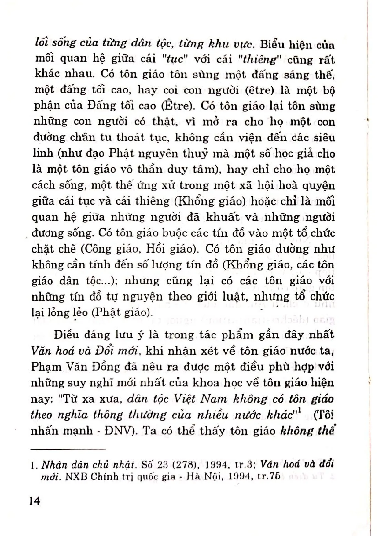 Nội dung mục lục và hình ảnh sách Về tôn giáo tín ngưỡng Việt Nam hiện nay - Trang 7