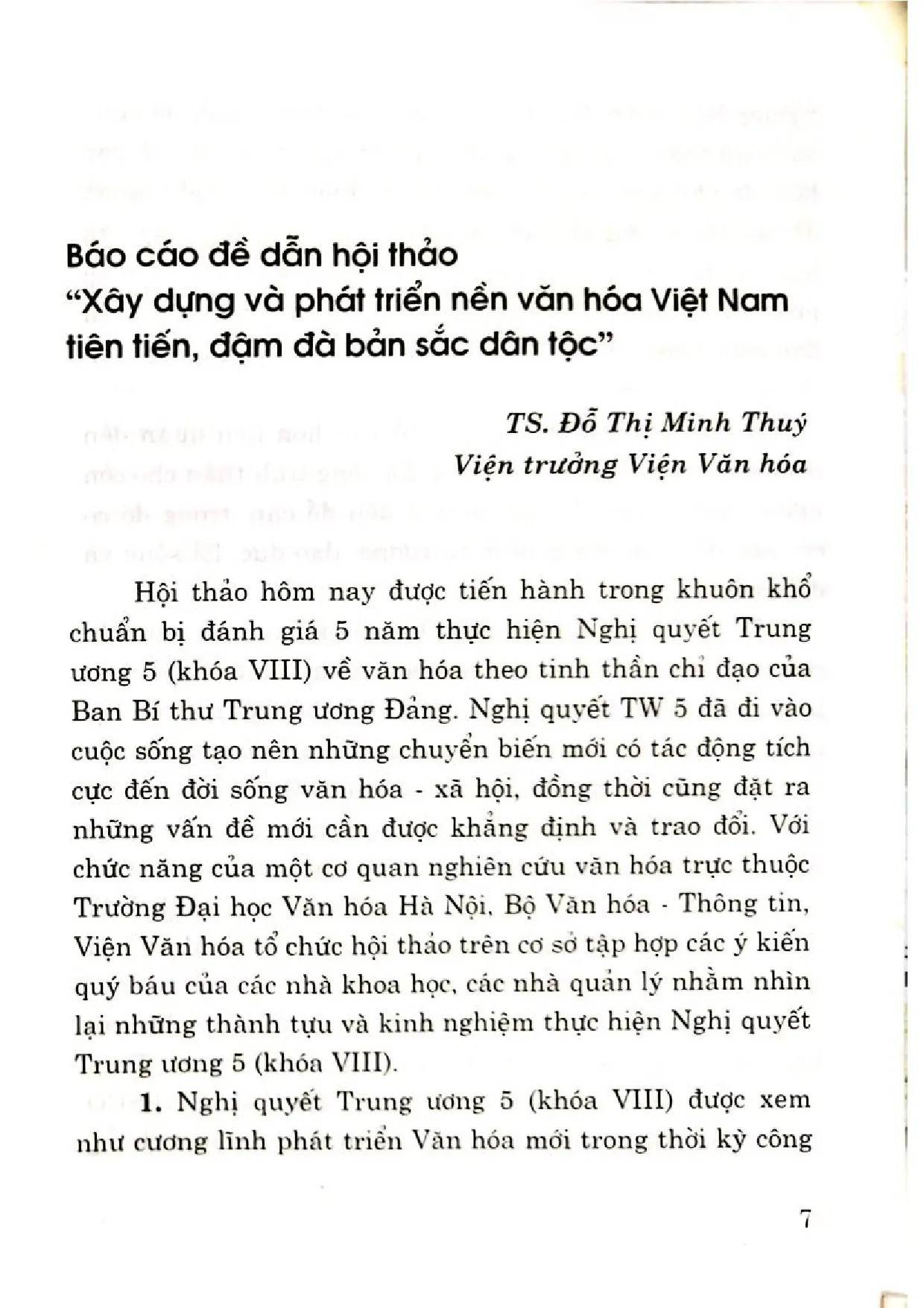 Nội dung mục lục và hình ảnh sách Xây dựng và phát triển nền văn hóa tiên tiến đậm đà bản sắc dân tộc. Thành tựu và kinh nghiệm - Trang 6