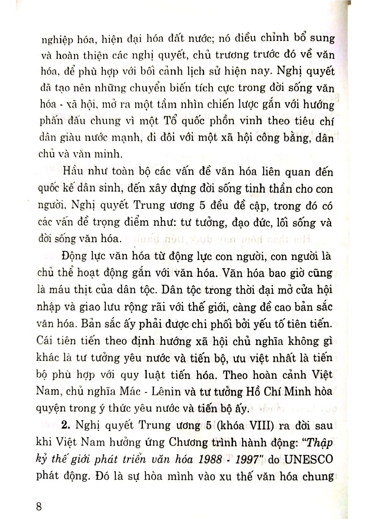 Nội dung mục lục và hình ảnh sách Xây dựng và phát triển nền văn hóa tiên tiến đậm đà bản sắc dân tộc. Thành tựu và kinh nghiệm - Trang 7