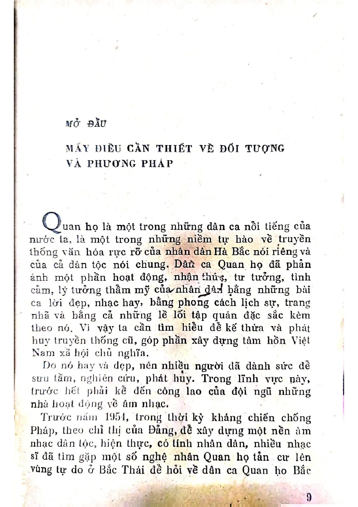 Nội dung trang phụ bản giới thiệu sách Quan họ nguồn gốc và quá trình phát triển